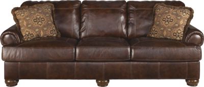 Ashley Axiom 100% Leather Sofa | Homemakers Furniture