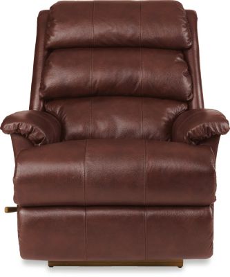 La-Z-Boy Astor Burgundy Leather Rocker Recliner 