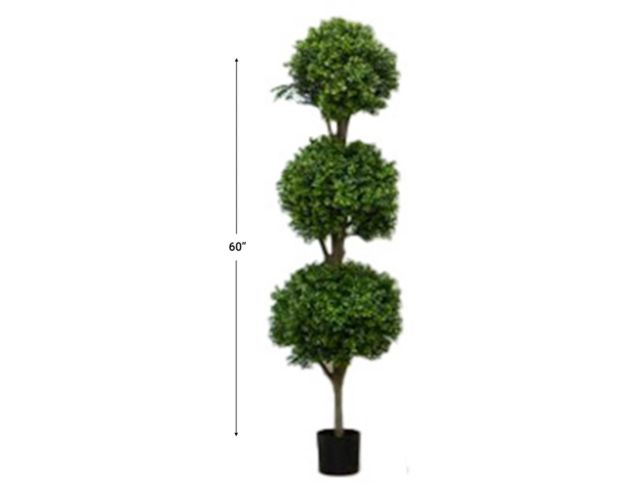 Allstate Floral 5' Triple Ball Topiary large image number 3