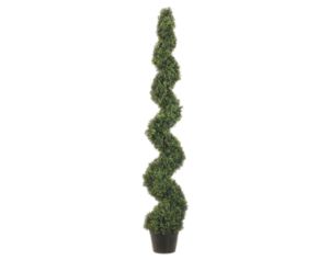 Allstate Floral 5 ft. Pond Boxwood Spiral Topiary
