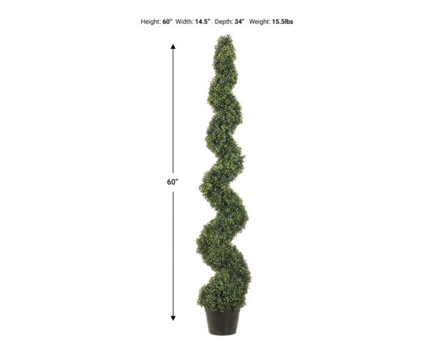 Allstate Floral 5 ft. Pond Boxwood Spiral Topiary large image number 5