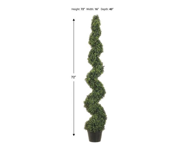Allstate Floral 6 ft. Pond Boxwood Spiral Topiary large image number 6