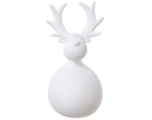 Allstate Floral Round White Reindeer