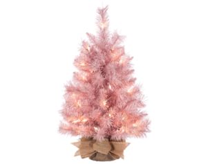 Allstate Floral 24" Mini Rose Spruce Tree with Lights