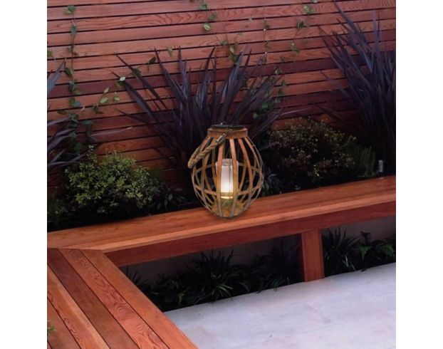 Alpine Brown Solar Lantern large image number 2