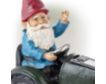 Alpine Solar Gnome with Green Tractor Statue small image number 3