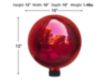Alpine Red Glass Gazing Globe small image number 2