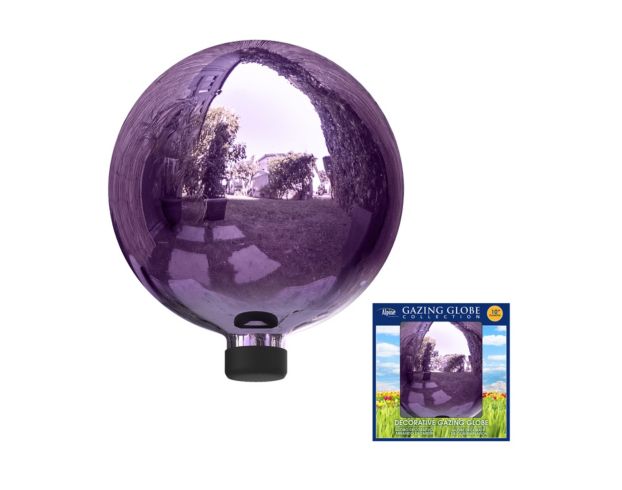 Alpine Purple Glass Gazing Globe large image number 1