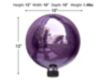 Alpine Purple Glass Gazing Globe small image number 2
