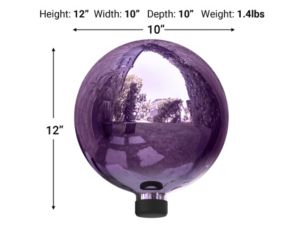 Alpine Purple Glass Gazing Globe