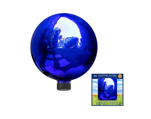 Alpine Blue Glass Gazing Globe large image number 1