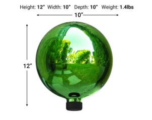 Alpine Green  Glass Gazing Globe