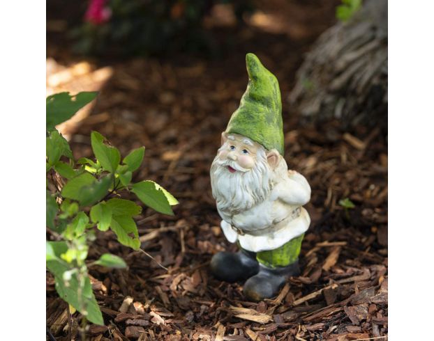 Alpine 12" Green Gnome Statue large image number 6