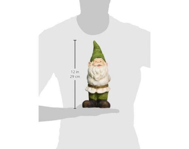Alpine 12" Green Gnome Statue large image number 12