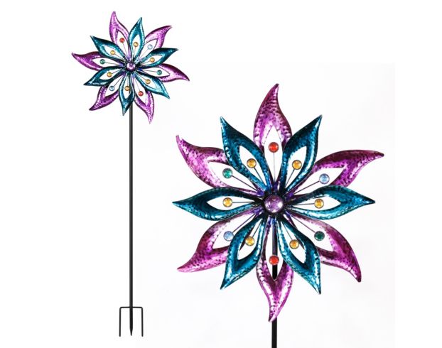 Alpine 64-Inch Jeweled Windmill Stake large image number 1