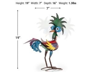 Alpine 19-Inch Wacky Tropical Rooster