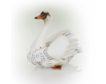 Alpine White Metal Swan Statue small image number 1