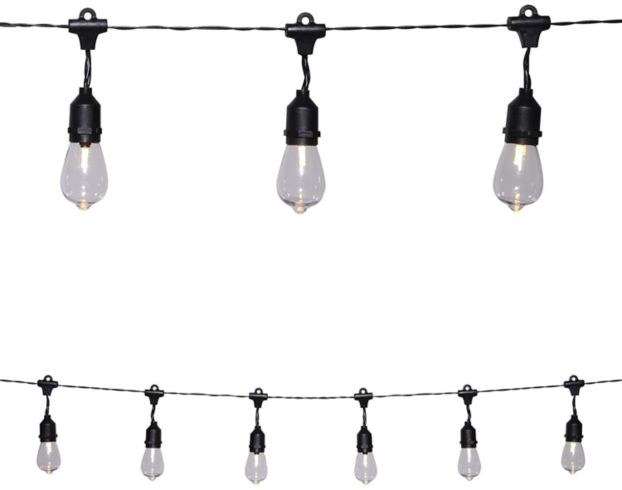 Alpine 10 Edison Shell String Lights with Timer large image number 3