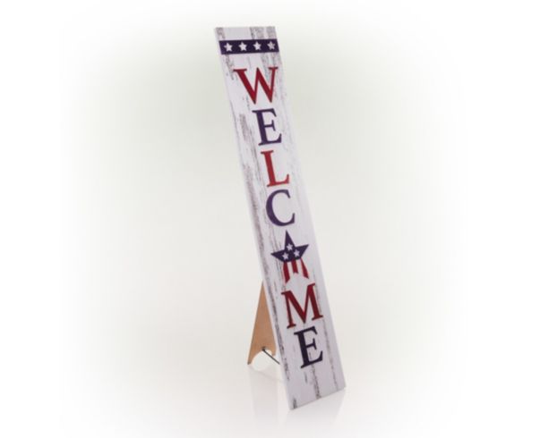 Alpine Wooden American Welcome Sign large image number 2