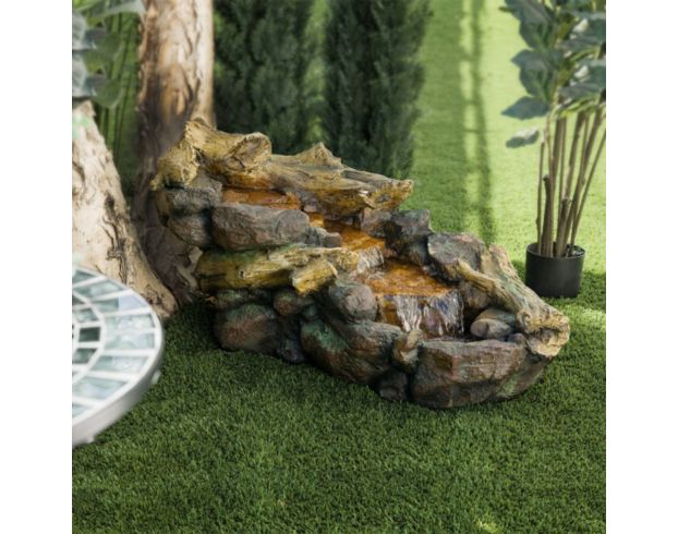 Alpine 41-Inch River Rock Log Fountain large image number 2