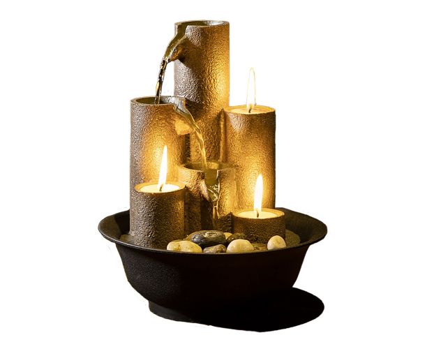 Alpine Tiered Column Tealight Fountain large image number 1
