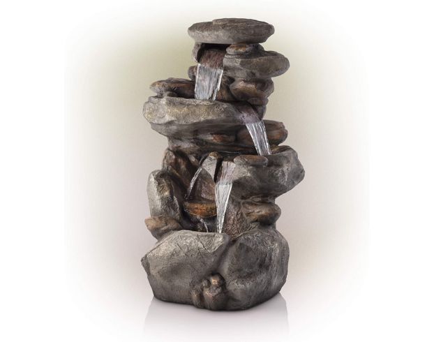 Alpine 40-Inch 4-Tier Rock Fountain large image number 1
