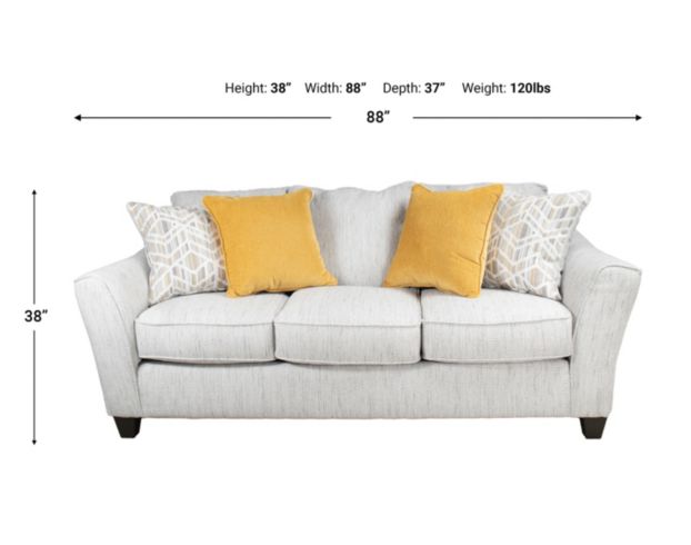 Peak Living Hayworth Gray Sofa large image number 9