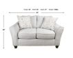 Peak Living Hayworth Gray Loveseat small image number 6