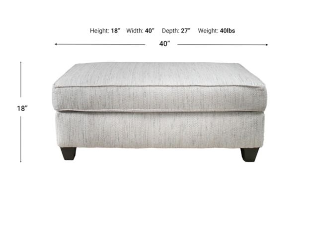 Peak Living Hayworth Gray Ottoman large image number 4