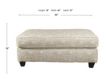 Peak Living 250 Bone Ottoman small image number 4