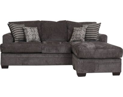 Peak Living 3650 Collection Pewter Sofa Chaise