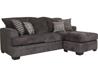 Peak Living 3650 Collection Pewter Sofa Chaise