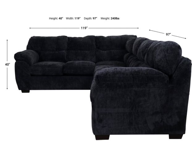 Peak Living 1700 2-Piece Sectional large image number 6