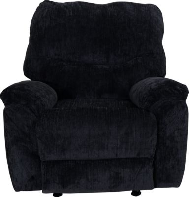 Black deals velvet recliner