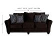 Peak Living 3850 Collection Brown Sofa small image number 7
