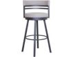 Amisco Link Swivel Barstool small image number 1
