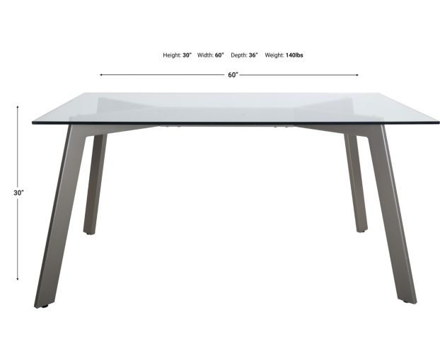 Amisco deals glass table