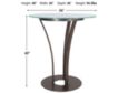 Amisco Dalia Glass Counter Table small image number 3