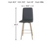 Amisco Bray Swivel Counter Stool small image number 7