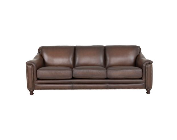 Amax Leather Belfast Brown Genuine Leather Sofa large image number 1