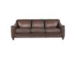 Amax Leather Belfast Brown Genuine Leather Sofa small image number 1