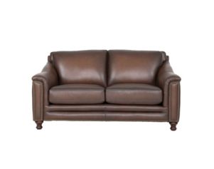 Amax Leather Belfast Brown Genuine Leather Loveseat