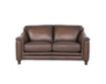 Amax Leather Belfast Brown Genuine Leather Loveseat small image number 1