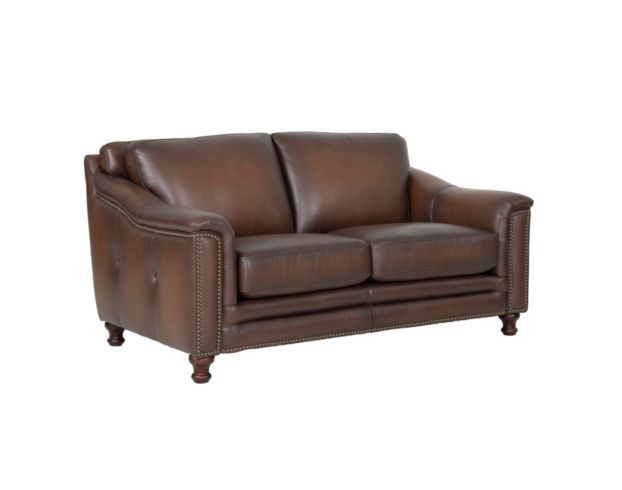 Amax Leather Belfast Brown Genuine Leather Loveseat large image number 5