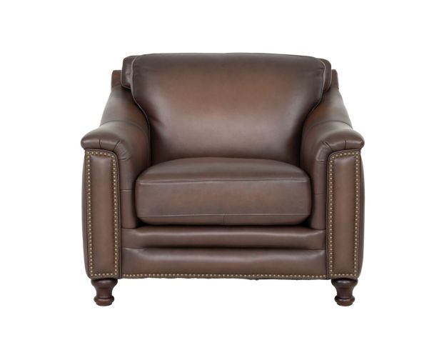 Amax Leather Belfast Brown Genuine Leather Chair large image number 1