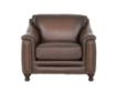 Amax Leather Belfast Brown Genuine Leather Chair small image number 1