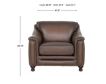 Amax Leather Belfast Brown Genuine Leather Chair small image number 8