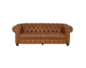 Amax Leather York Brown Genuine Leather Sofa