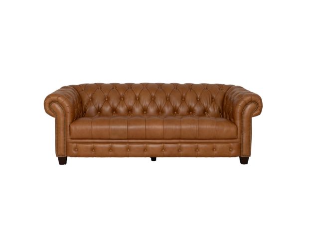 Amax Leather York Brown Genuine Leather Sofa large image number 1