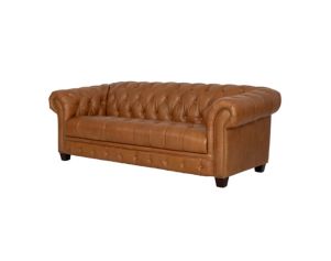 Amax Leather York Brown Genuine Leather Sofa